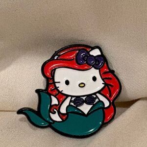 Sanrio Hello Kitty Mermaid Enamel Metal Lapel Pin NWT